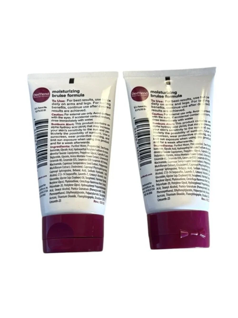 2x Dermend Bruise Cream 2.5 Oz No Box Sealed 2 Pack